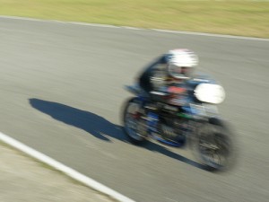 Photo of fast motorcycle speeding by